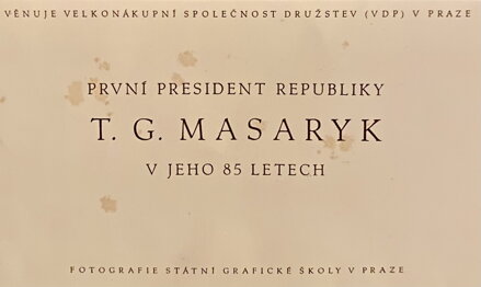 T. G. MASARYK - REPRODUKCE