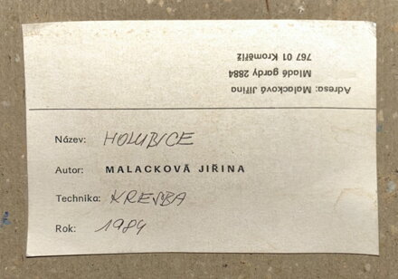 HOLUBICE - MALACKOVÁ JIŘINA